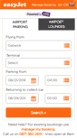 Mobile Screenshot of parking.easyjet.com